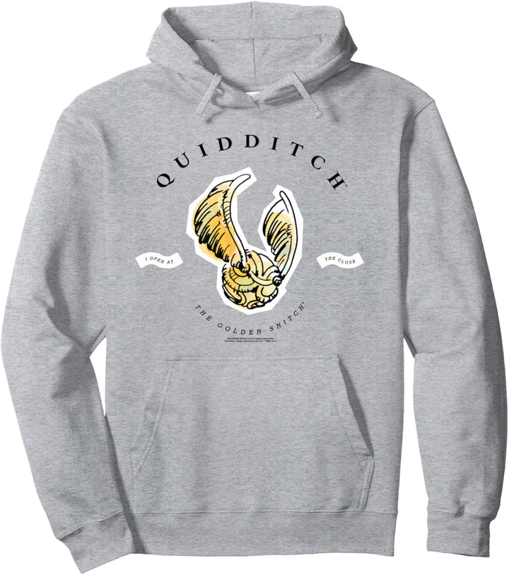 Harry Potter Golden Snitch I Open at the Close Pullover Hoodie