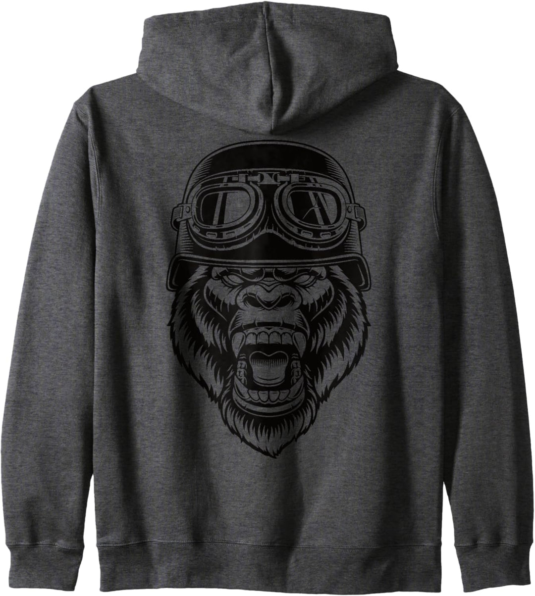 Biker & Motorrad I Gorilla Motorradfahrer I Retro Biker Kapuzenjacke