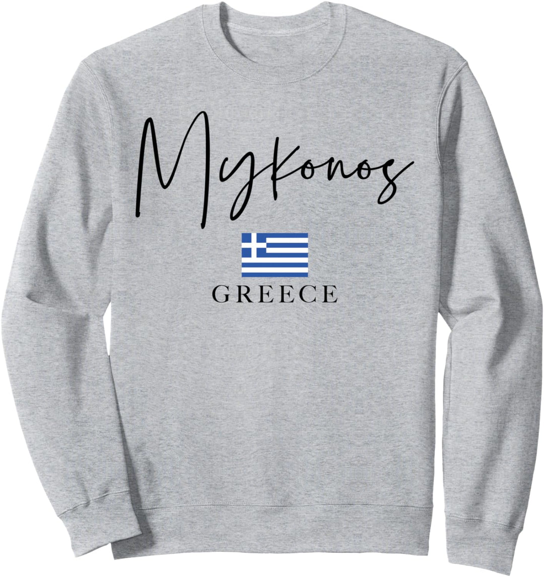 Griechenland-Flagge Urlaub – Insel Mykonos Sweatshirt