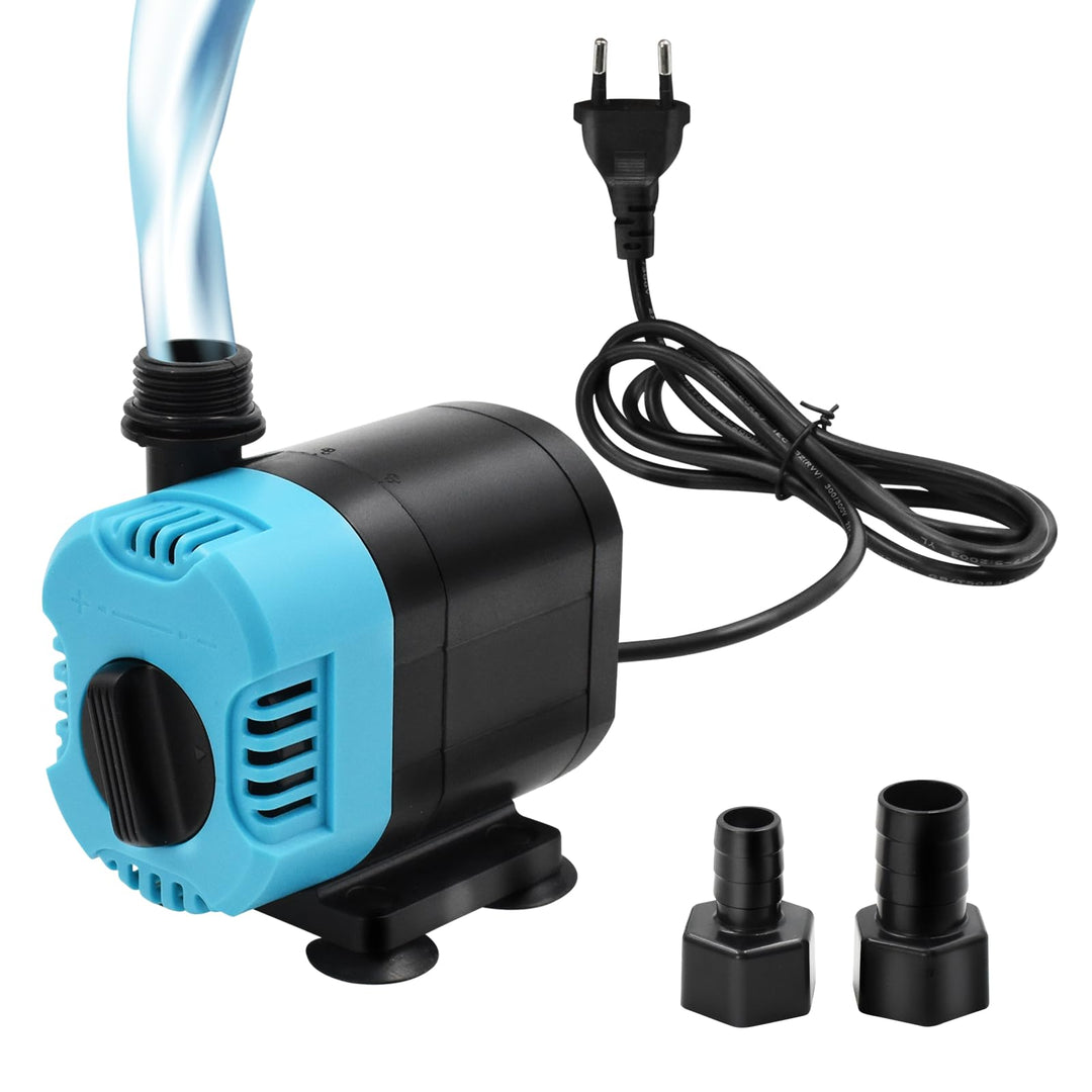 Tauchwasserpumpe 1200l/H 15W,AolKee Ultra Ruhige Wasserbrunnen Pumpe, Wasserdichte Bewertung IPX8 ve