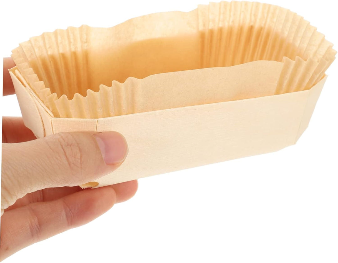UPKOCH 1 Set Holzkiste Papiertablett Holzbrotkasten Holzkeksformen Quadratisches Tablett Holzgebäck