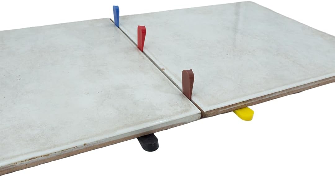 SERENISSIMA Set Abstandshalter für Bodenbeläge, Wandfliesen, Nivellierer, 500 Stück, mehrfarbig, DIY