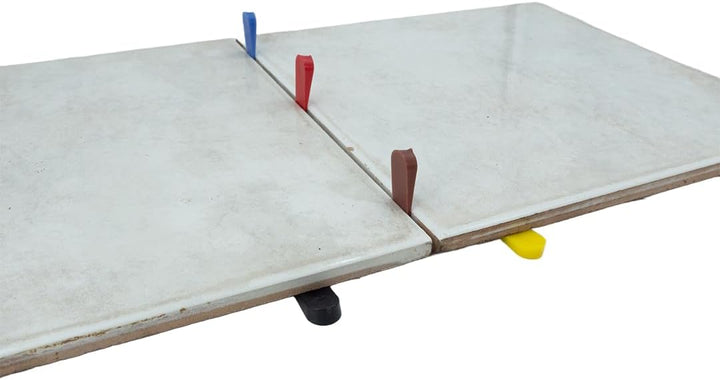 SERENISSIMA Set Abstandshalter für Bodenbeläge, Wandfliesen, Nivellierer, 500 Stück, mehrfarbig, DIY