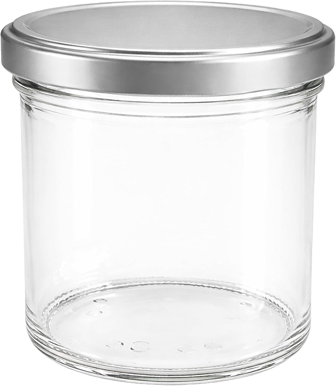 hocz 25x Marmeladengläser 167 ml | mit Deckel Silber TO 66 | Einmachgläser mit Schraubdeckel zum bef