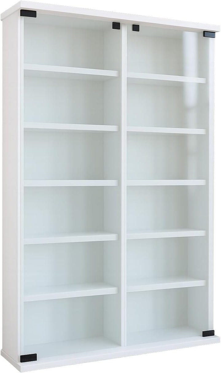 VCM Regal DVD CD Rack Medienregal Medienschrank Aufbewahrung Holzregal Standregal Schrank Möbel Blur