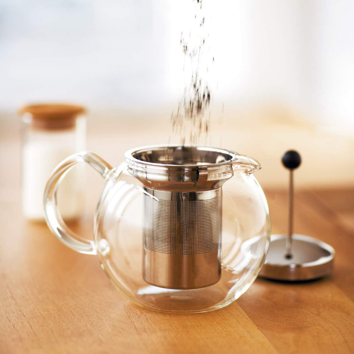 Bodum 1807-16 assam Teebereiter (French Press System,Permanent Edelstahlfilter,Glasgriff),0,5 liters