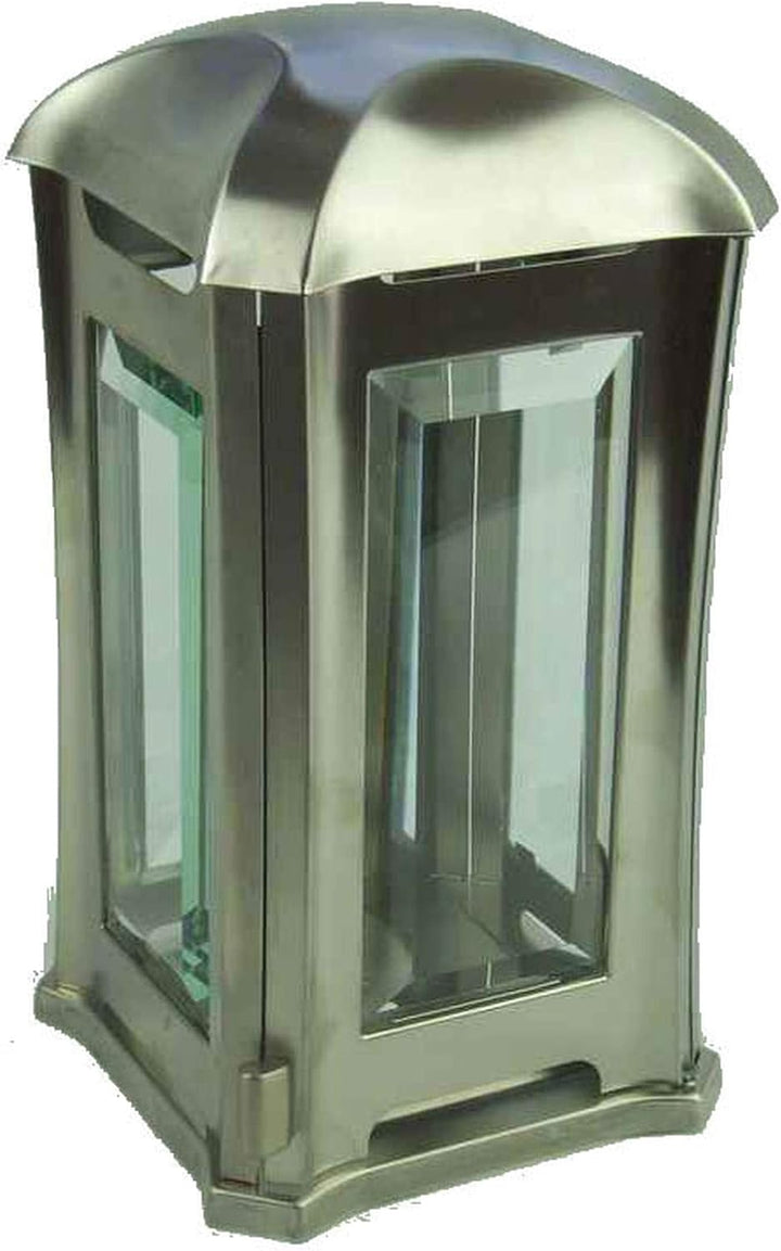 designgrab AEL5AGB1Oliv Grablampe Royal aus Edelstahl - Silber, 13 x 13 x 24 cm