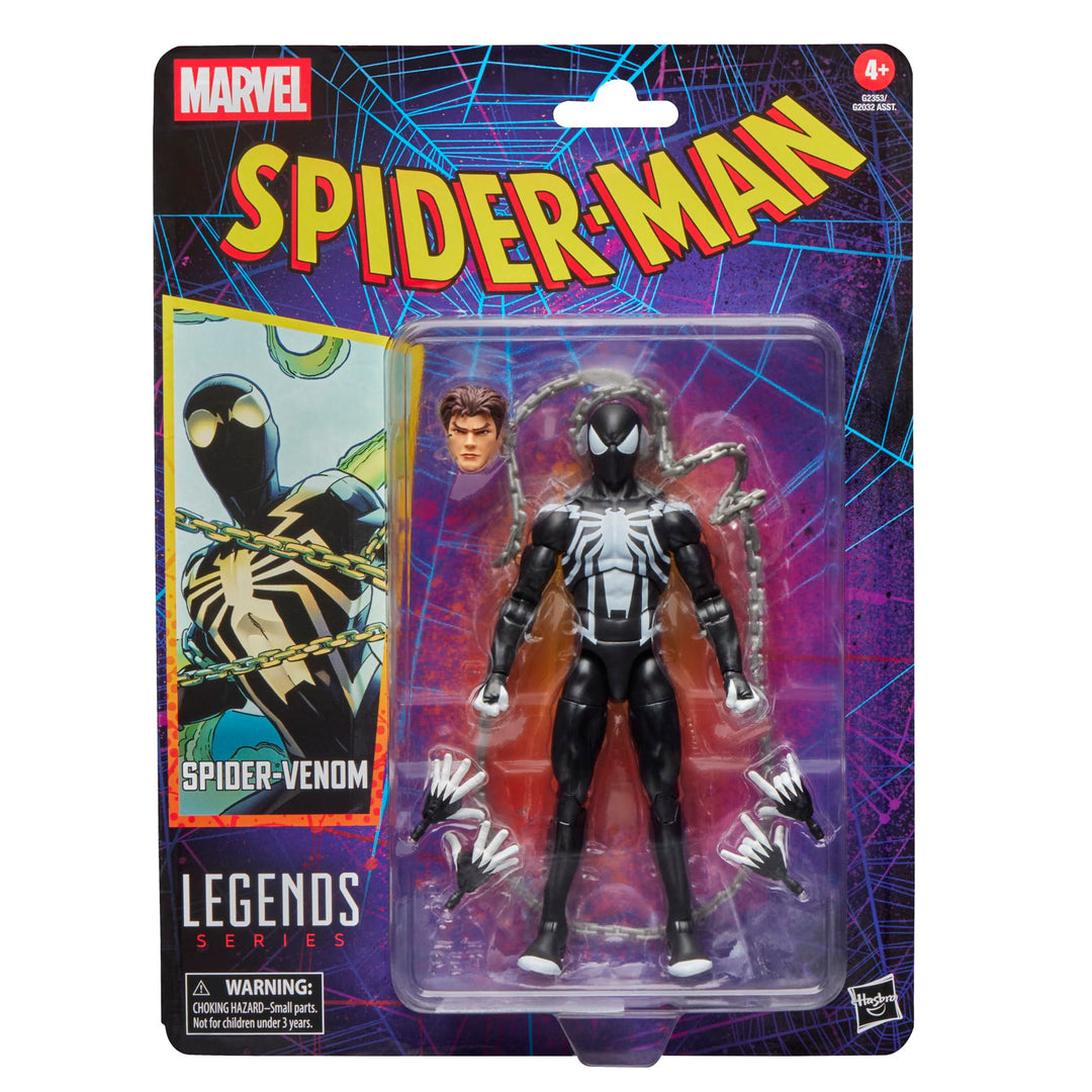 Marvel Legends Series Spider-Venom, Retro Spider-Man Comics Action-Figur zum Sammeln, Skala 15 cm, S