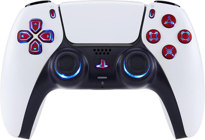 eXtremeRate 9 Modi 7 Farben DTF V3 LED Kit für ps5 Controller Ersatz Leuchttaste D-Pad Thumbsticks S