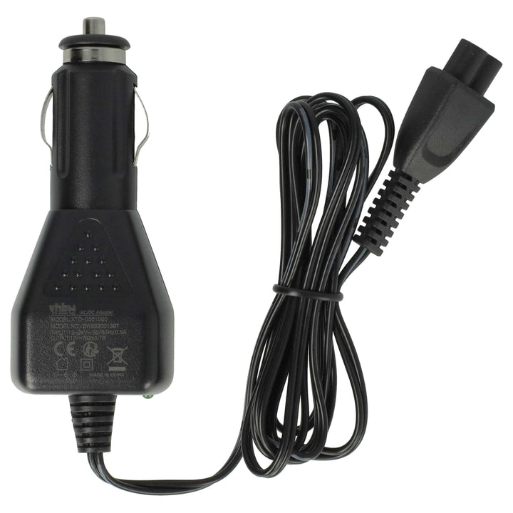 vhbw KFZ-Ladekabel kompatibel mit Kärcher EDI 4, OC 3 Eiskratzer, Druckreiniger - 12V Ladegerät Schw