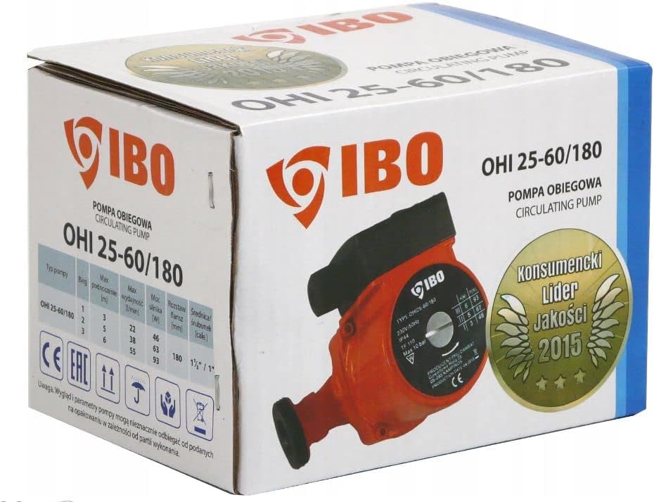 IBO 25-60/180 OHI, Orange Typ 3, Typ 3