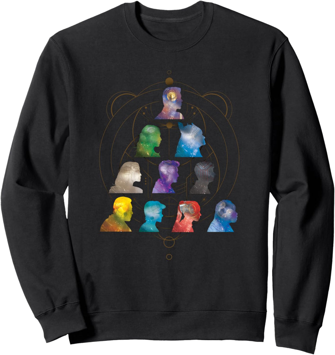 Marvel Eternals Pyramid Group Shot Silhouette Sweatshirt