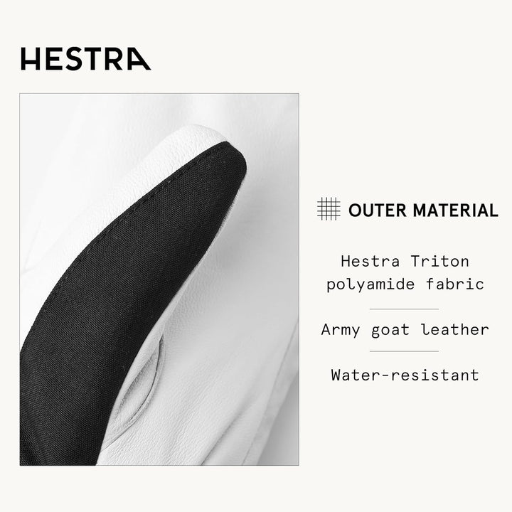 Hestra UK 7 / EU 40 Schwarz/Weiss, UK 7 / EU 40 Schwarz/Weiss