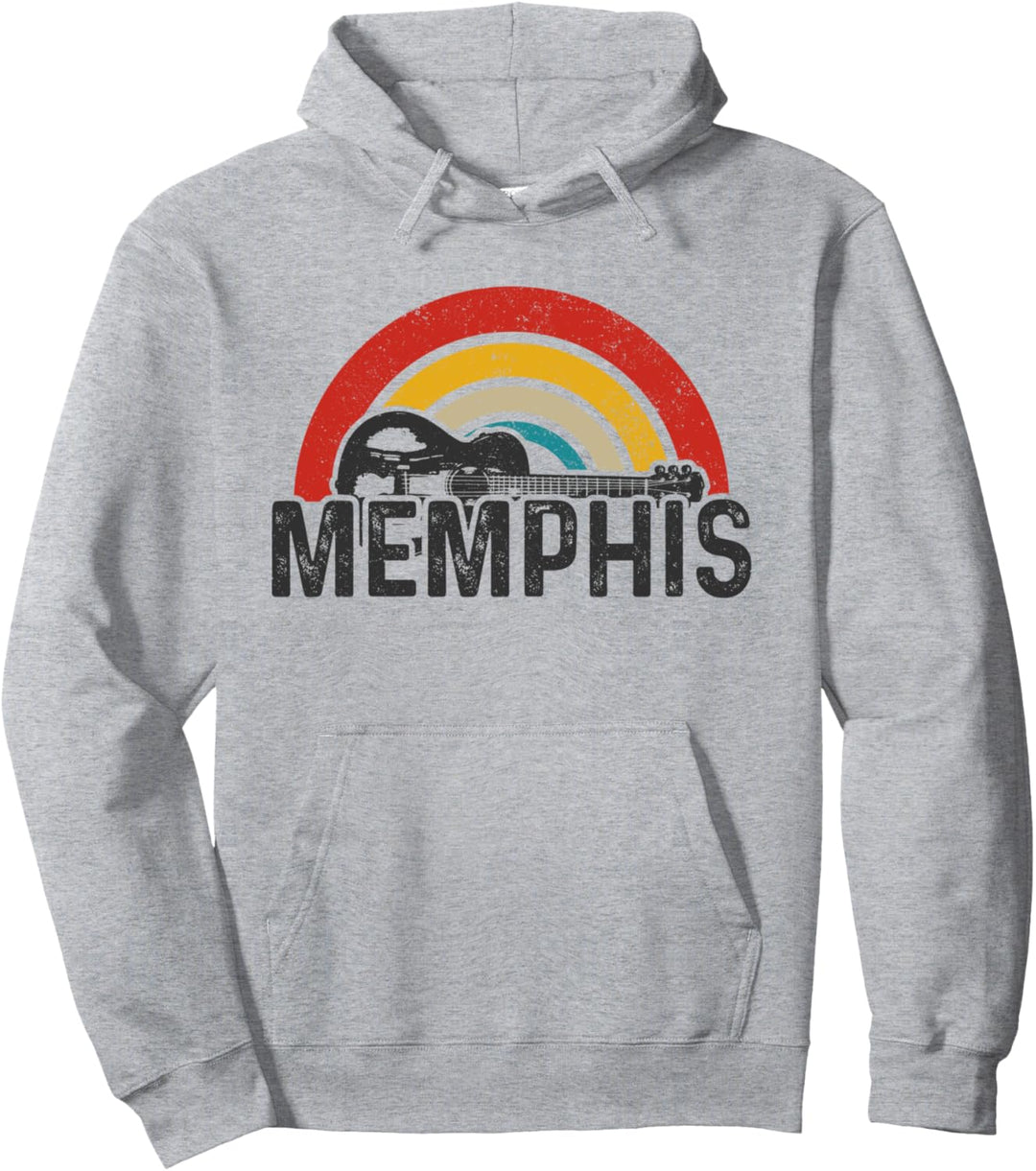 Memphis Tennessee Vintage Gitarrist Volksmusik Pullover Hoodie