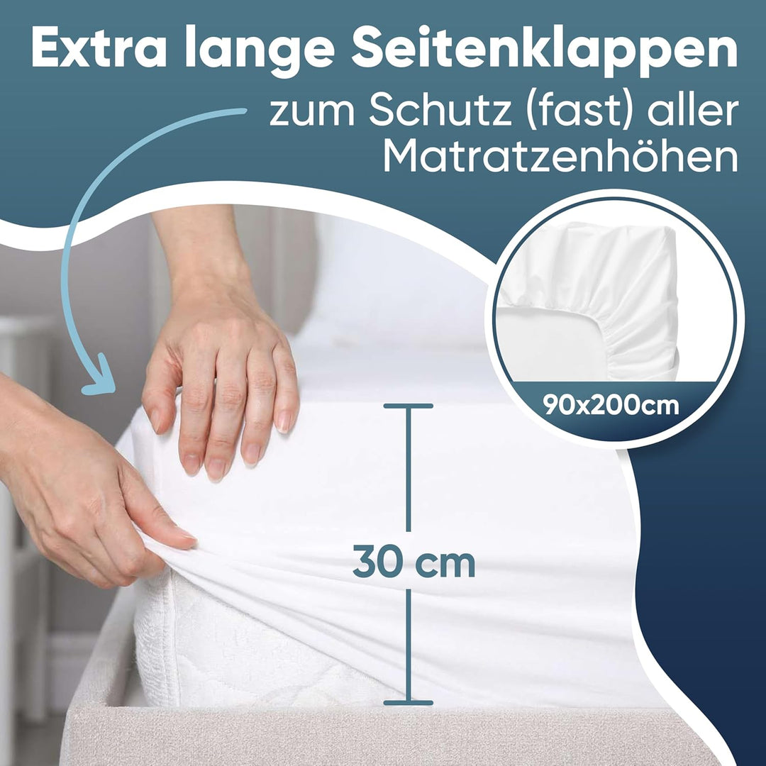 PIHU Matratzenschoner (Wasserdicht) - Baby Kleinkind Kind (Inkontinenzauflage) Matratzenschutz (Atmu