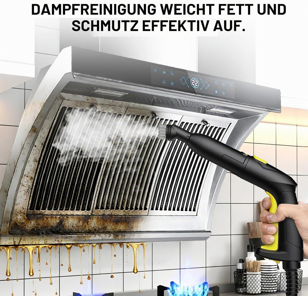 Dampfreiniger Handgerät Dampfdruck: 5 Bar,Leistung: 2000 W,Tank: Max 2 L mit 23 Zubehörteile Dampfre