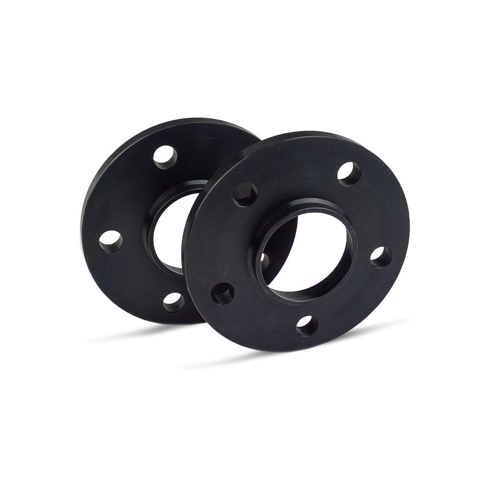 SCC Spurverbreiterung 12434W - schwarz eloxiert - LK: 112/5 NLB: 66,5 - 12mm - 2 Stück 12mm schwarz,
