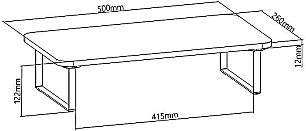 Maclean MC-933 Monitorständer 13"- 32" Bildschirmerhöhung Laptopständer Schreibtischaufsatz Bildschi