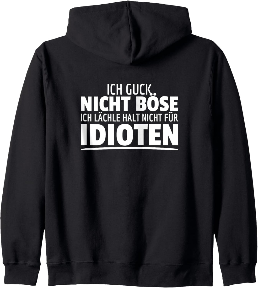 Ich Guck nicht Böse Lustige Misanthrop Introvertiert Sprüche Kapuzenjacke