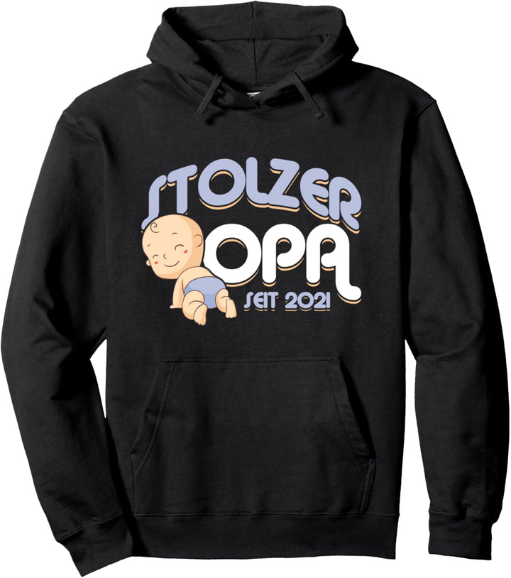 Stolzer Opa 2021 Grosspapa Grossvater Enkelkind Enkel Geschenk Pullover Hoodie