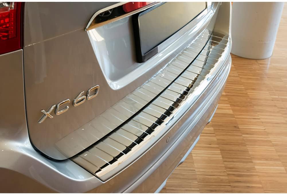 Avisa Chrom Edelstahl Heckstossstangenschutz kompatibel mit Volvo XC60 2013-2016 'Ribs'
