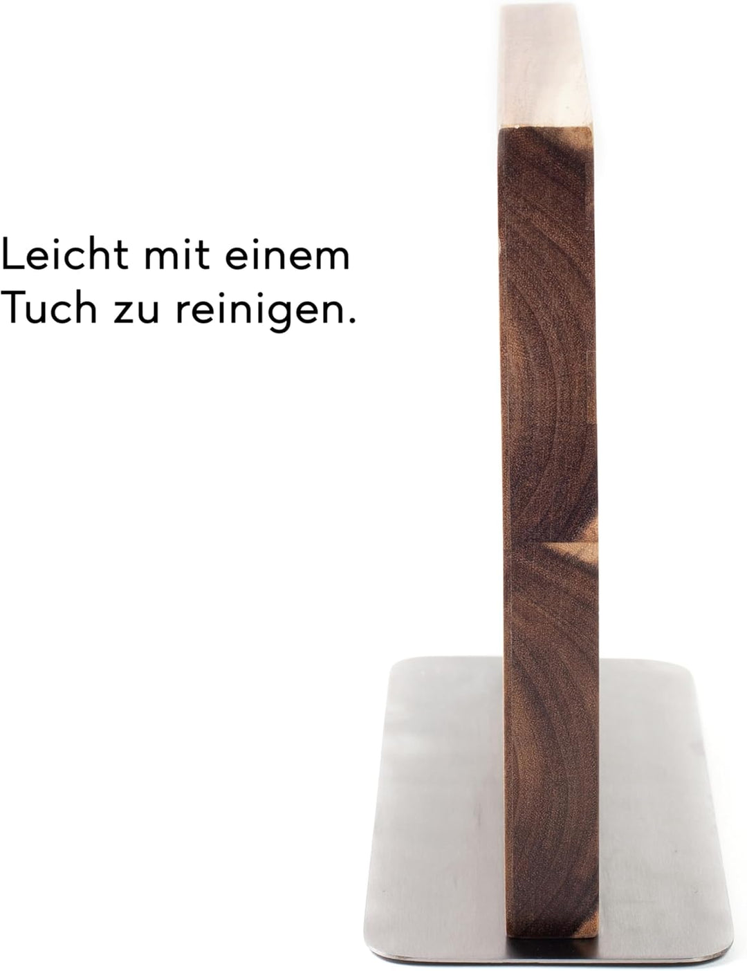 Hanseküche Messerblock magnetisch aus Akazienholz - Doppelseitiger Messerhalter ohne Messer mit Magn