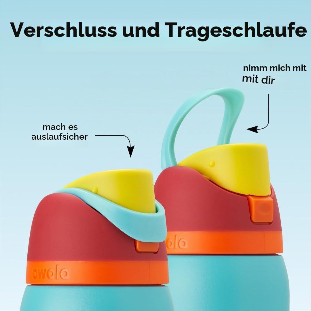 Owala FreeSip Isolierte Edelstahl Trinkflasche mit Strohhalm, 945 ml – BPA-frei, optimal für Sport,