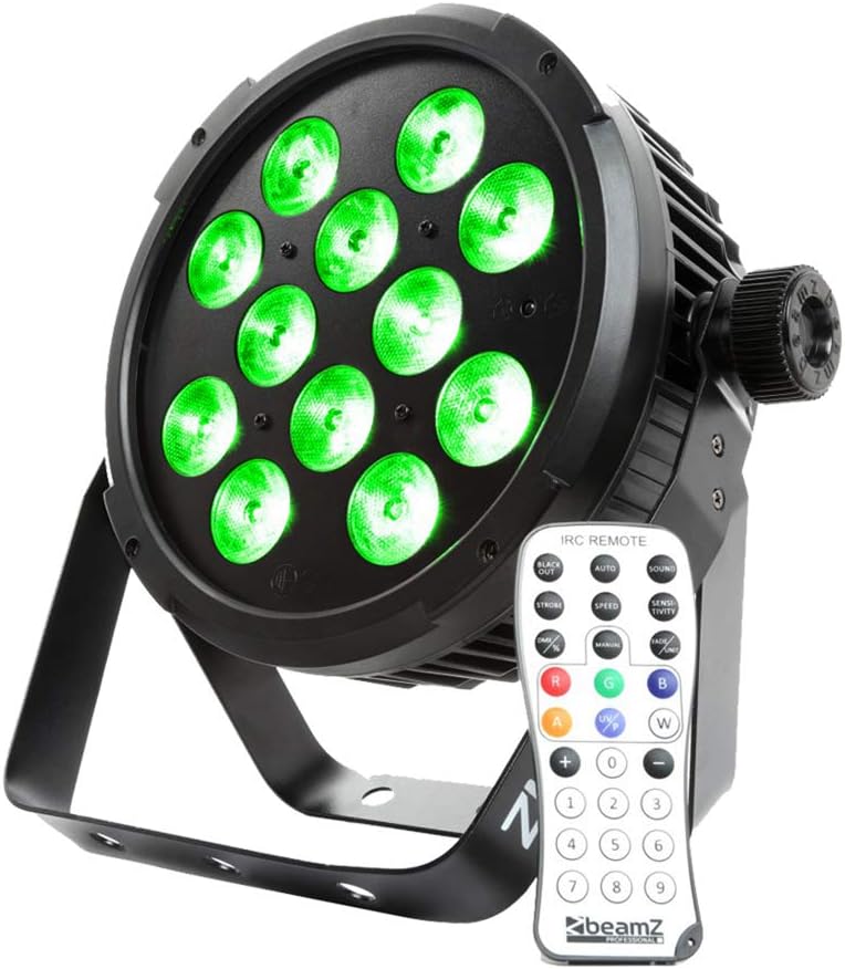 BeamZ BT300 FlatPAR 12x10 Watt DMX mit Fernbedienung