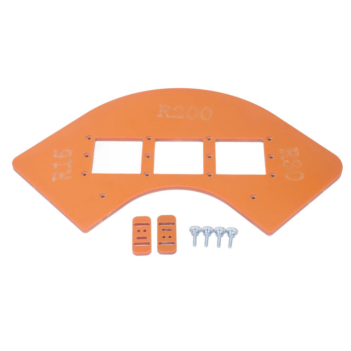 Fräser-Eckradius-Schablone, Radius-Jig-Fräser-Schablone, R15 R30 R100 R200, Holzbearbeitungs-Eckradi