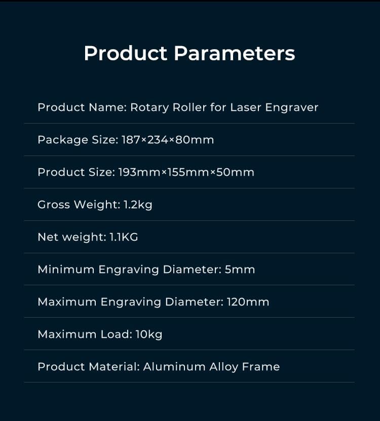 Creality Offizieller Laser Rotationswalze, Y-achsen-Rotationsmodul für Gravieren Zylindrischen Objek