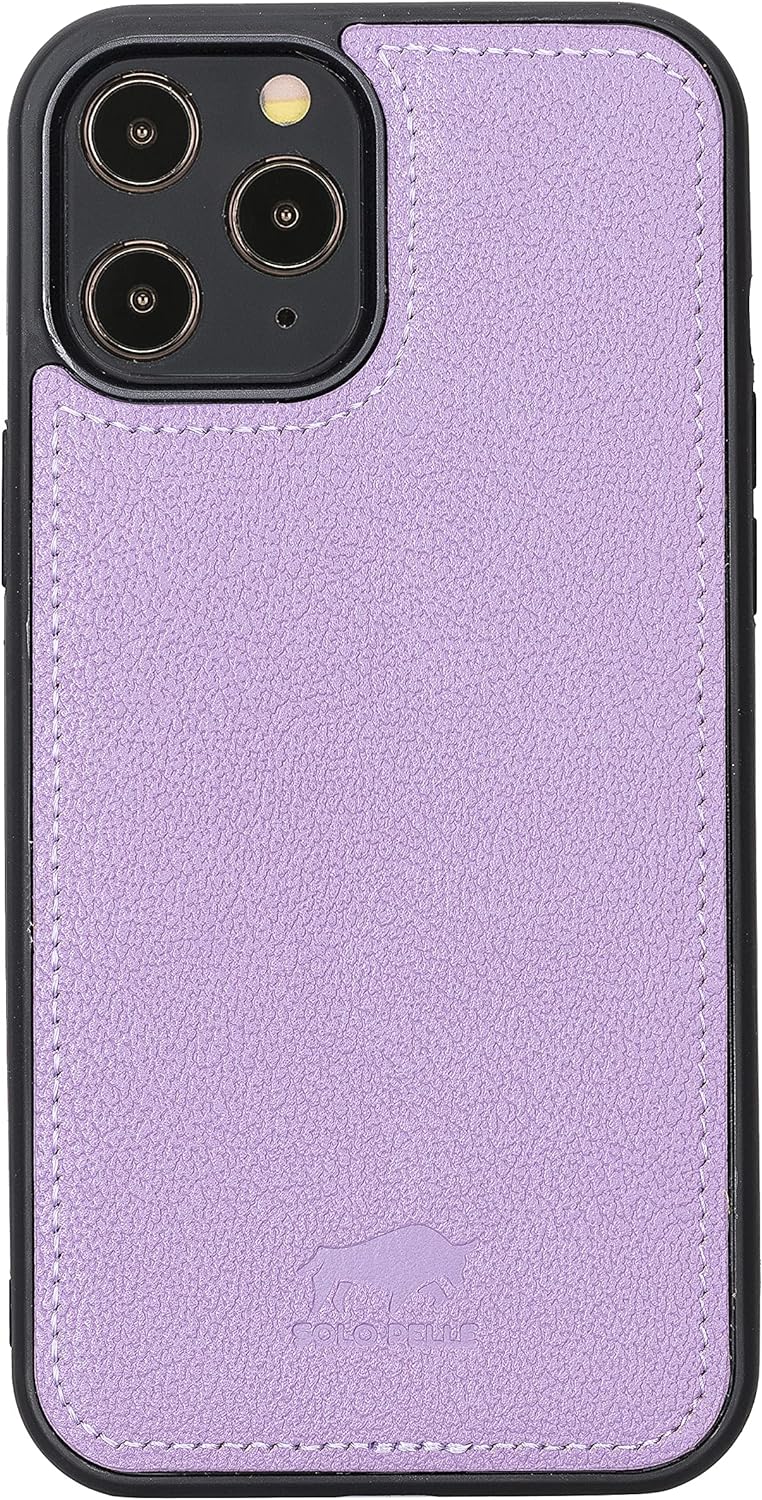 Solo Pelle Lederhülle kompatibel für iPhone 12 Pro Max in 6.7 Zoll abnehmbare Hülle (2in1) inkl. Kar