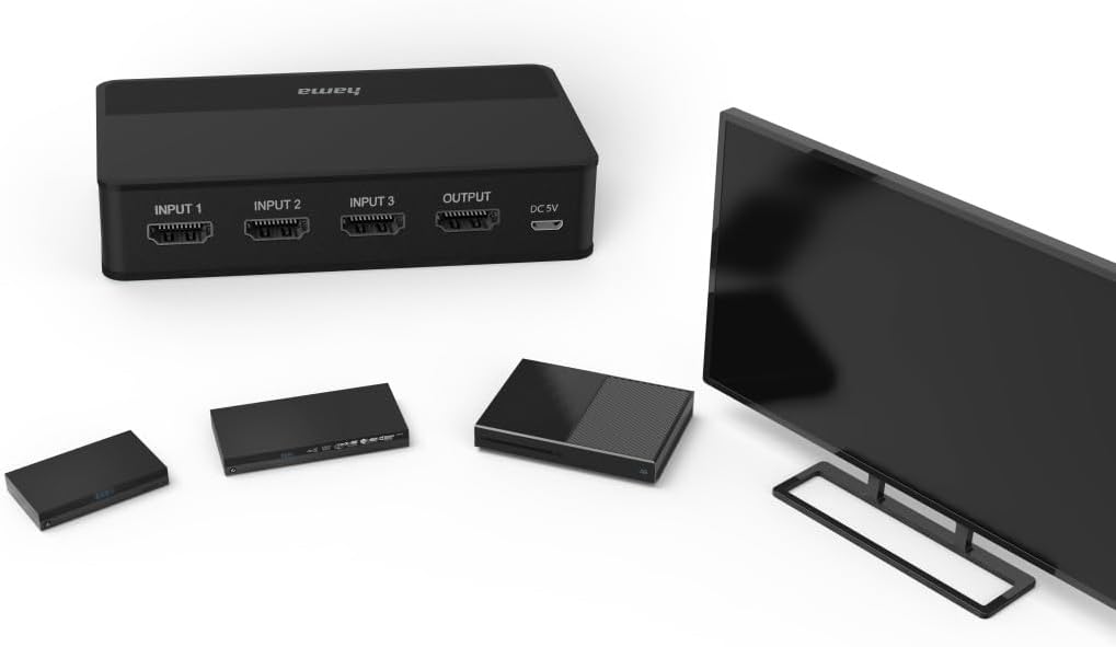 Hama 4k-HDMI™-Umschalter 3x1