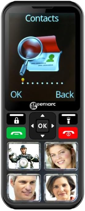 Geemarc CL8000 - Einfaches 4G-Handy mit grossen Fototasten, SOS-Funktion und verstärkter Lautstärke