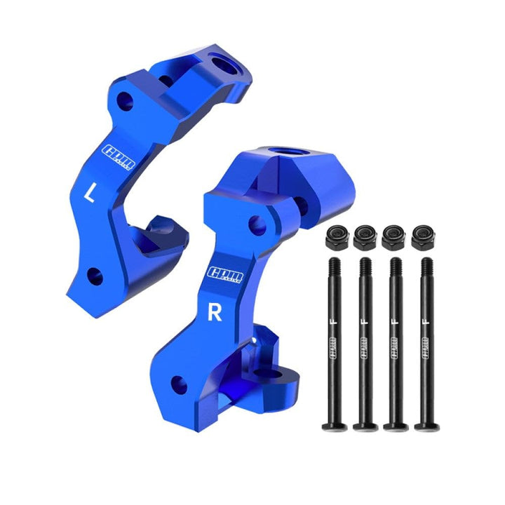 Aluminium 7075 Alloy Front Caster Blocks C-Hubs for Traxxas 1/16 Mini Maxx 4WD RTR Brushless Monster