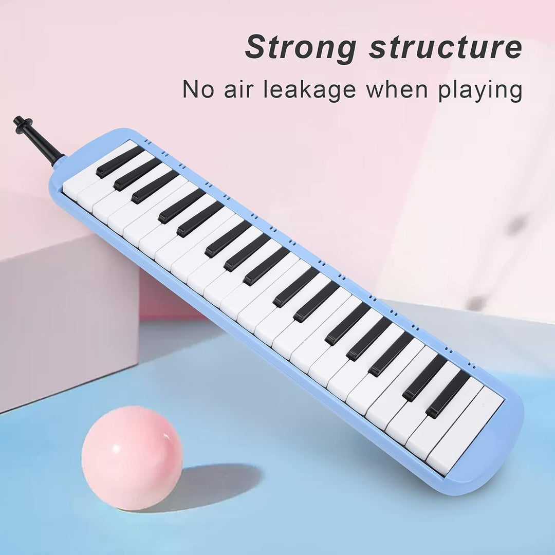 Melodica 37 Tasten Tastatur Melodica Blasmusikinstrument für Anfänger Professionelles Training mit E