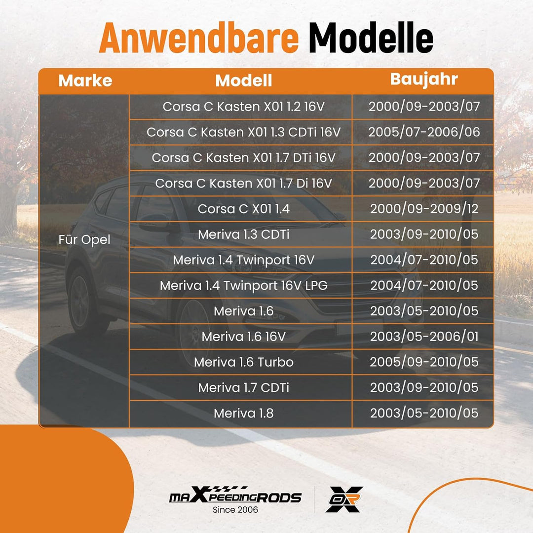 maXpeedingrods Türschloss Vorne Links mit Zentralverriegelung für Opel Corsa C Meriva Auto Türschlos