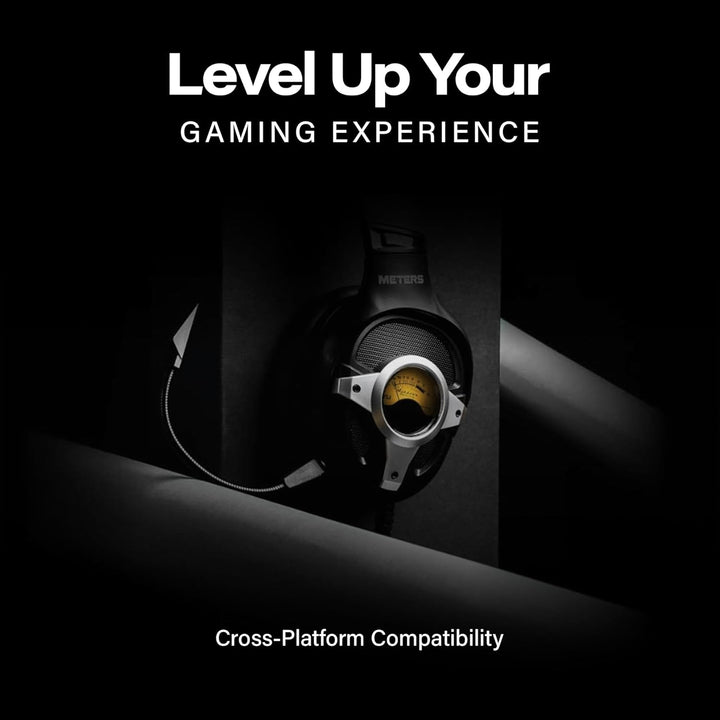 Meters Level-Up Silver VU-Meter Gaming Kopfhörer
