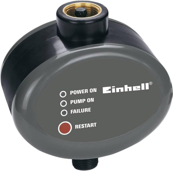 Original Einhell Elektrischer Durchflussschalter (10 bar, Rückschlagventil, Anschluss-Adapter, 1.45