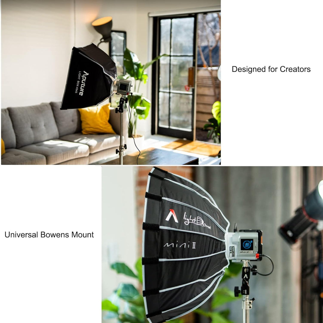 Aputure Amaran 60x S LED Videoleuchte 65W Ausgang Bi-Color 2700k-6500k mit Bowens Mount App Control