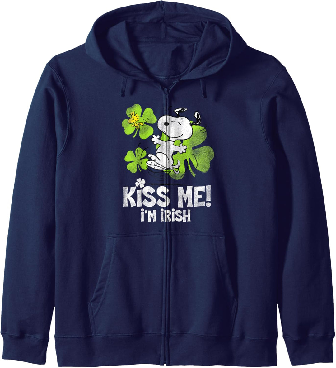 Peanuts Snoopy Kiss Me Im Irish Kapuzenjacke