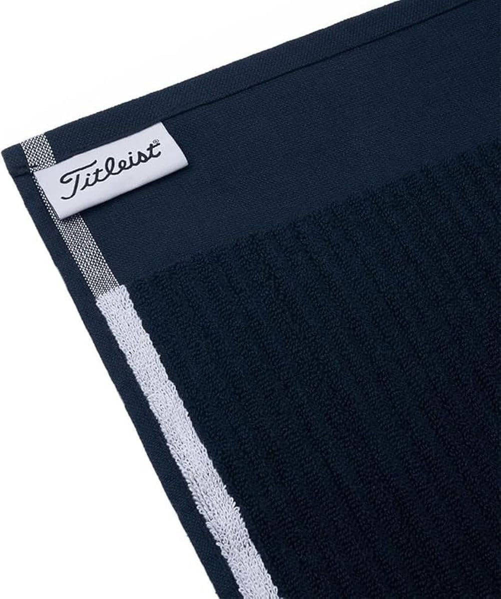Titleist Unisex-Erwachsene Players Terry Towel Premium-Golfhandtuch, Navy/White, 20 x 40 inch, Navy/