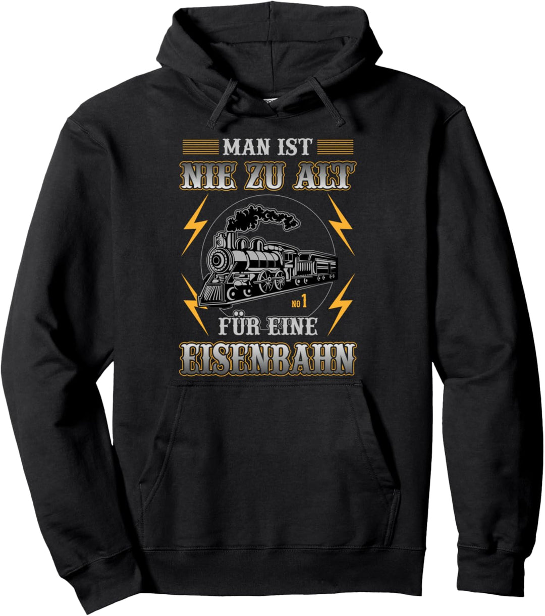 Modelleisenbahn Eisenbahner Hobby Geschenk Ruhestand Pullover Hoodie