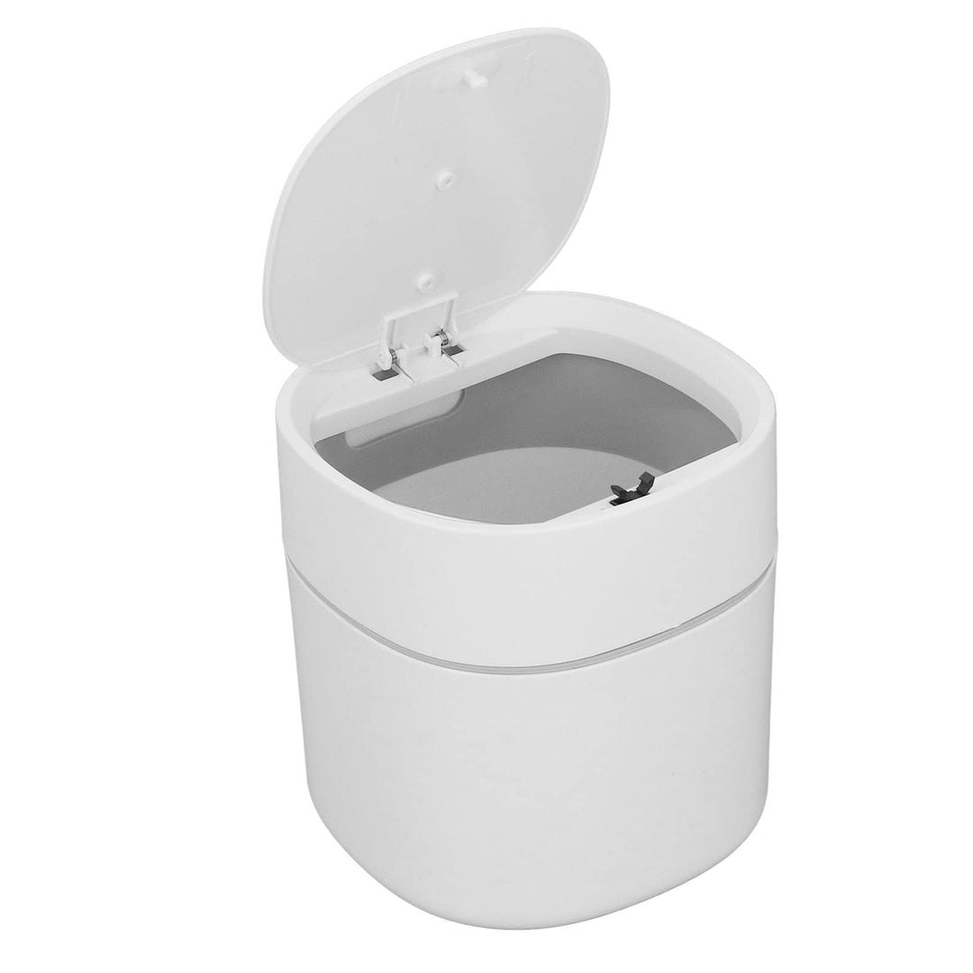TOPINCN Mülleimer Papierkorb Mini Desktop Mülleimer Reinigungsdose mit Deckel Schuttaufbewahrung Kle