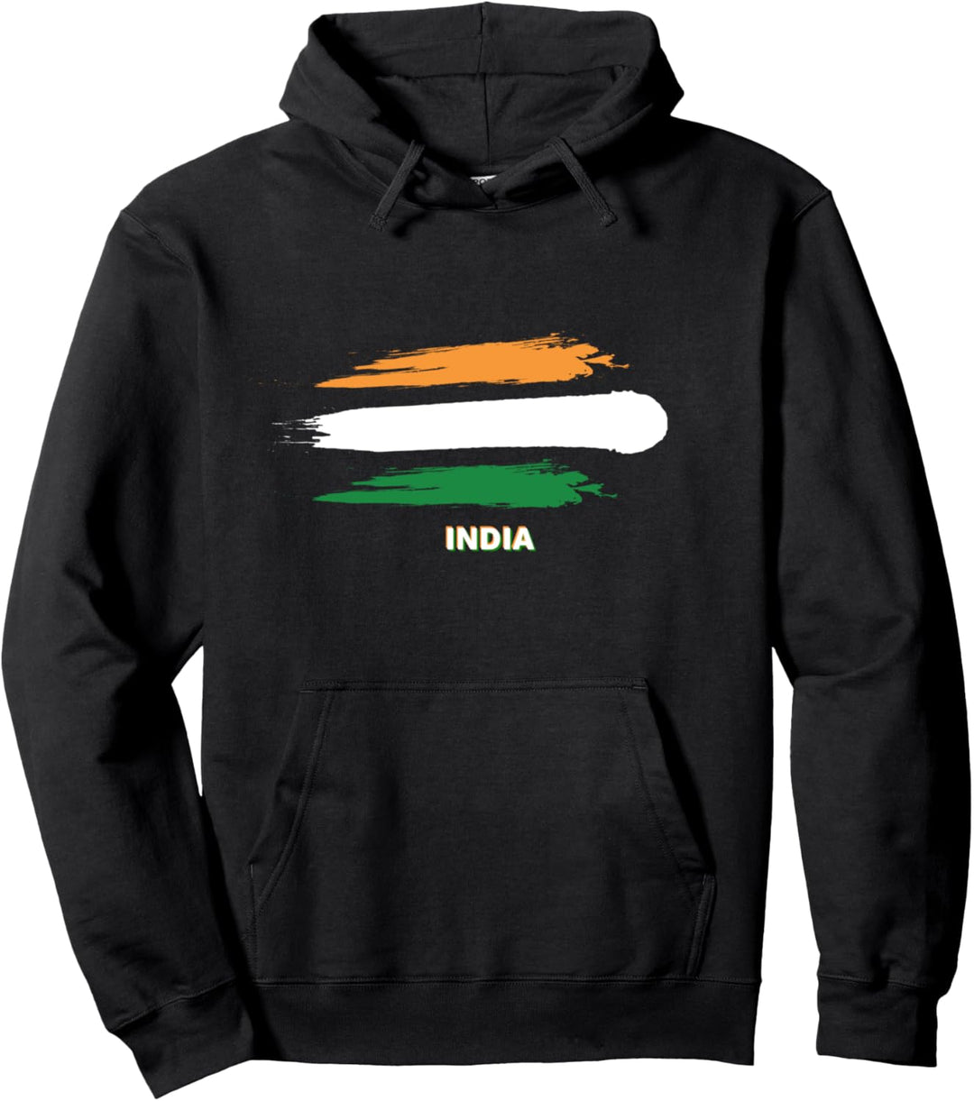 Flagge Indien Pullover Hoodie