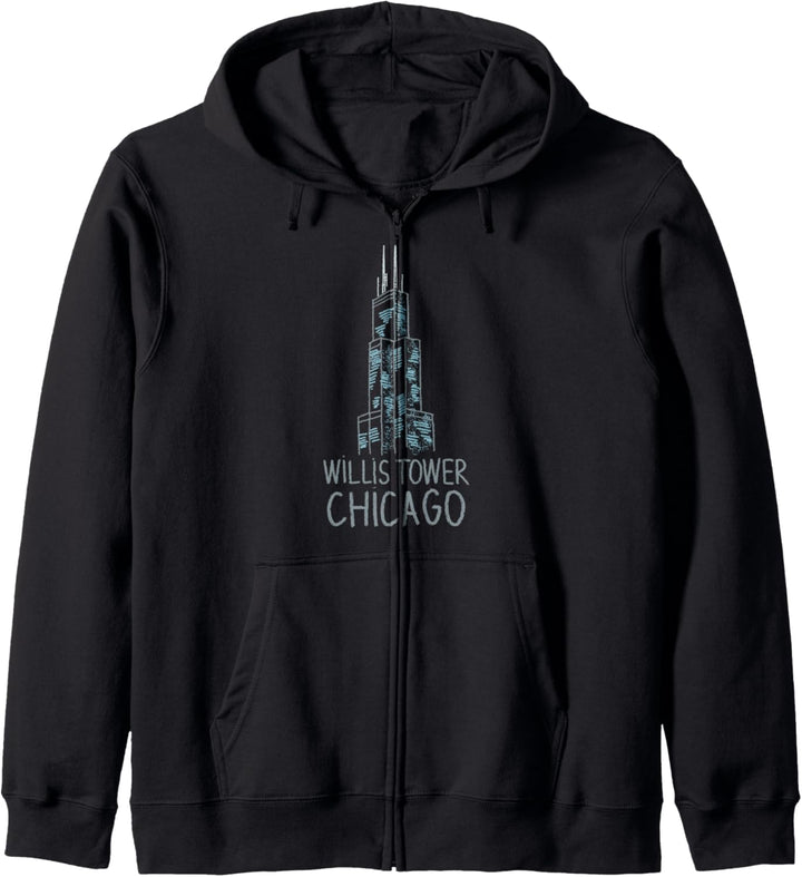Willis Tower Chicago Kapuzenjacke