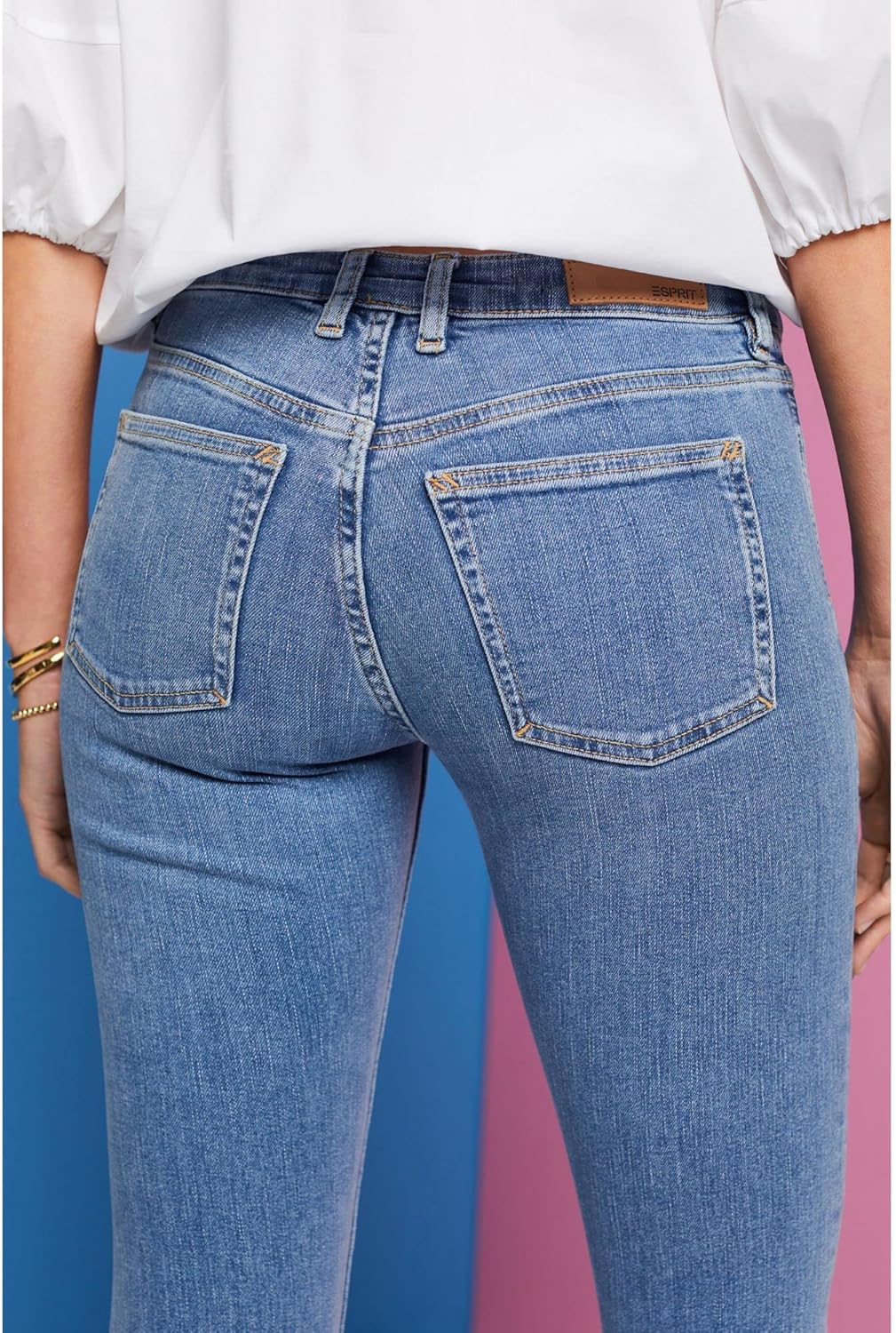 ESPRIT Damen 033ee1b309 Jeans 25W / 34L 903/Blue Light Wash, 25W / 34L 903/Blue Light Wash