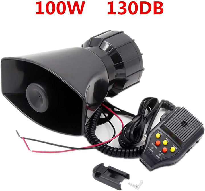 YIYIDA Auto-sirene lautsprecher autohupe 100 W 130DB auto sirene fahrzeug hupe mit mikrofon PA lauts