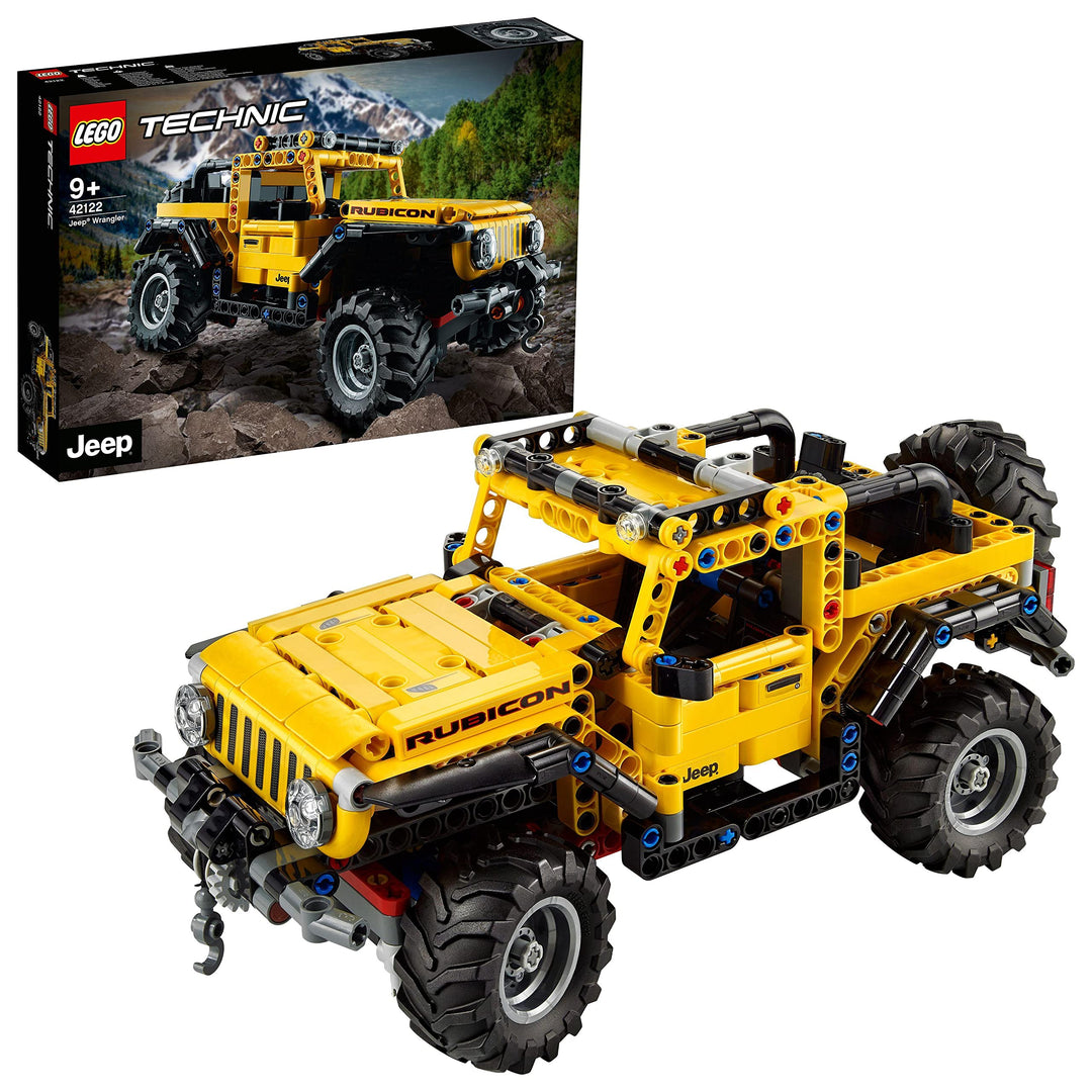 LEGO 42122 Technic Jeep Wrangler, 4x4-Spielzeugauto, Modellbausatz, Offroad-Geländewagen, Geschenkid