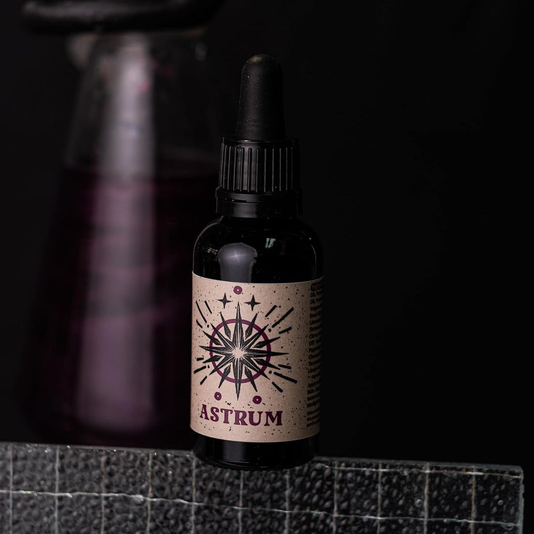 Astrum Bartöl 30 ml Bartpflege Öl mit Macadamia-, Avocado-, Reis- und Mandelöl, pflegt und regenerie