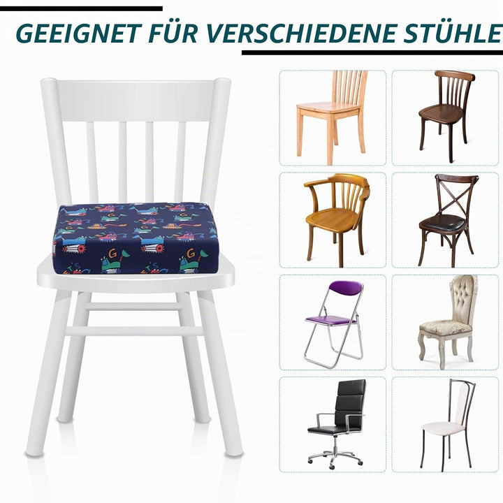 Zicac Sitzerhöhung Baby Tragbar Sitzkissen Design für Kinder (Marineblau), Marineblau